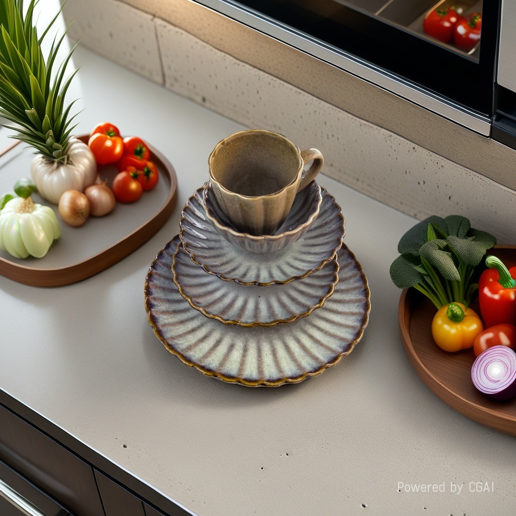 The ceramic tableware set includes ceramic cups, ceramic plates, bowls and chopsticks. It features a simple home style and can be purchased separately. For inquiries, please call