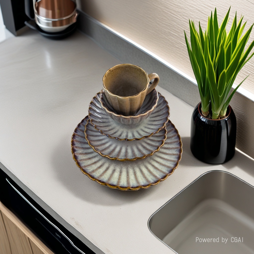 The ceramic tableware set includes ceramic cups, ceramic plates, bowls and chopsticks. It features a simple home style and can be purchased separately. For inquiries, please call details Picture