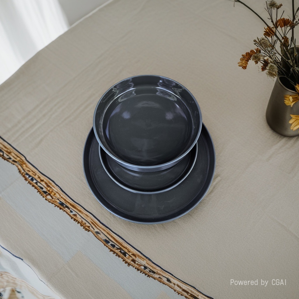The ceramic tableware set includes ceramic cups, plates, bowls and chopsticks. It features a simple home style and can be purchased separately. For inquiries, please call 094604230 Application Scenario