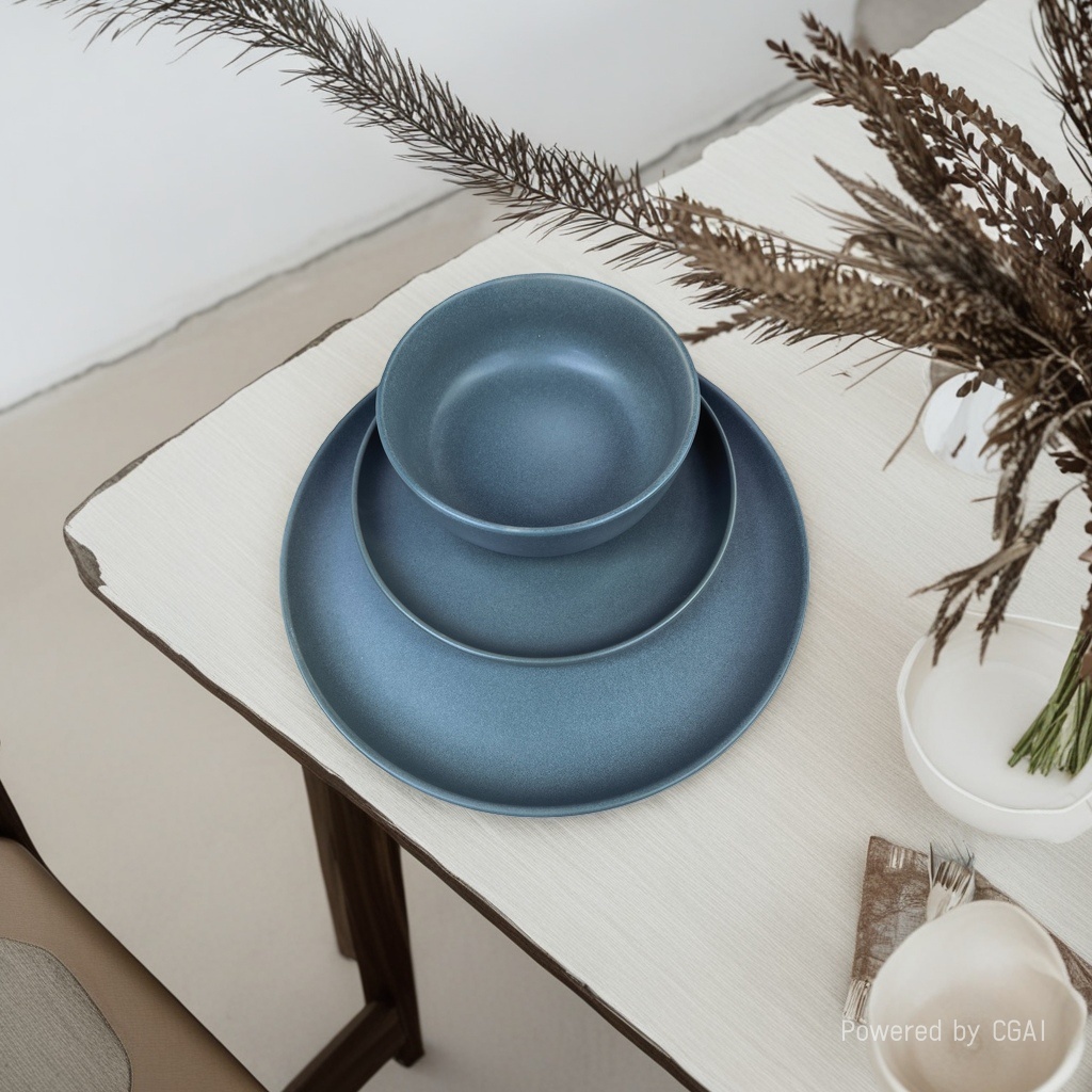 Dark grey square melamine bowl and plate set with dumpling plate can be purchased separately. Call for inquiry Application Scenario