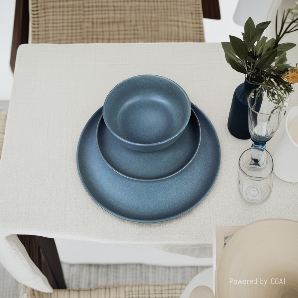 Dark grey square melamine bowl and plate set with dumpling plate can be purchased separately. Call for inquiry