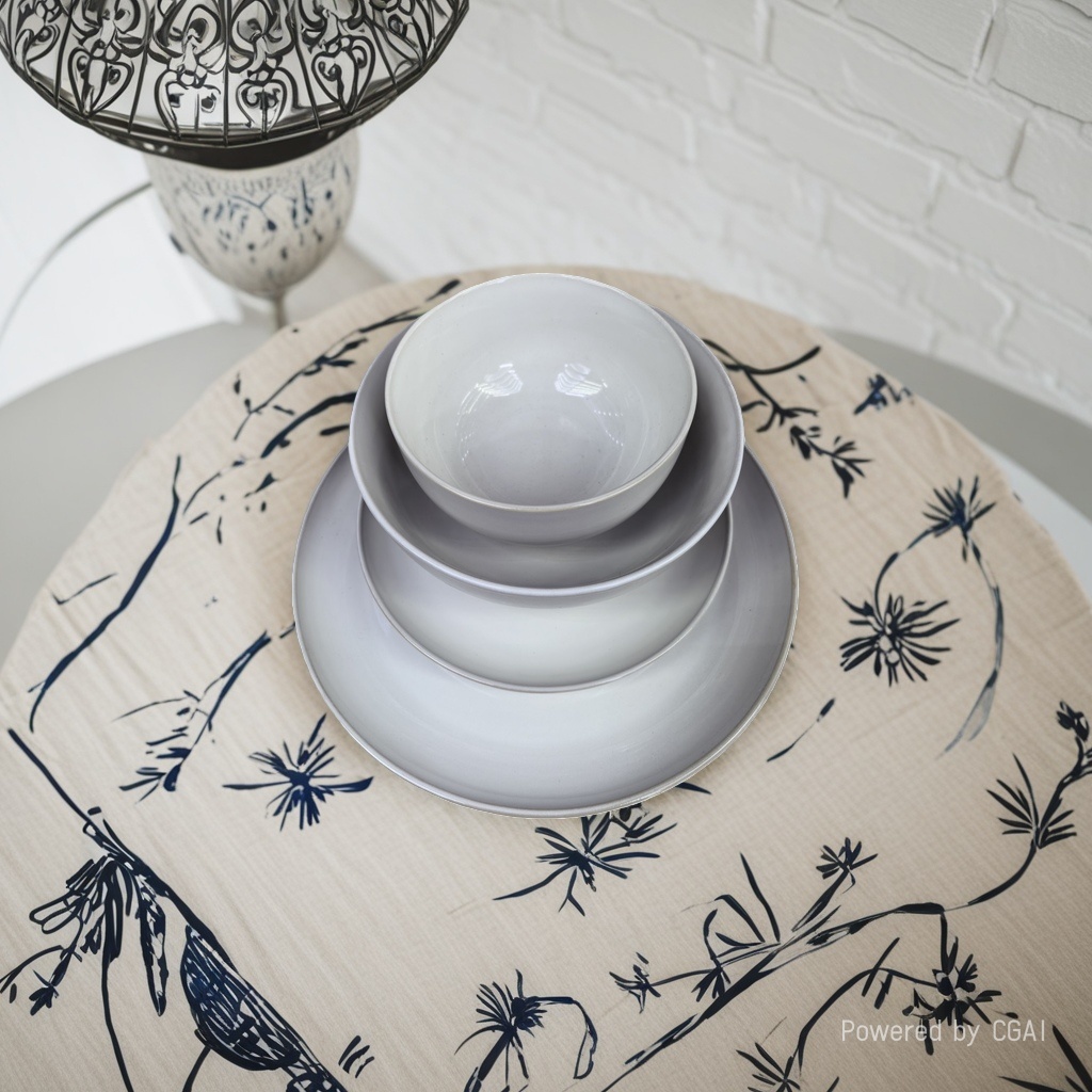 White ceramic tableware set, bowl, plate and chopsticks combination, simple home style, can be purchased separately. Call for inquiry
