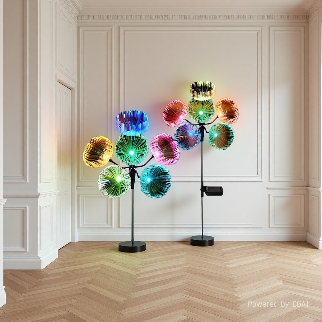Solar-powered jellyfish lamp Specification image