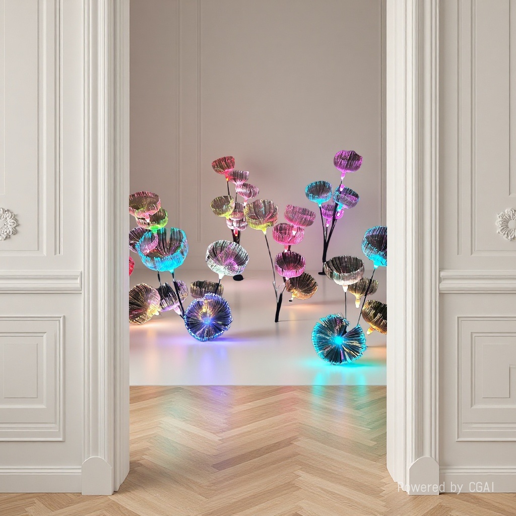 Solar-powered jellyfish lamp