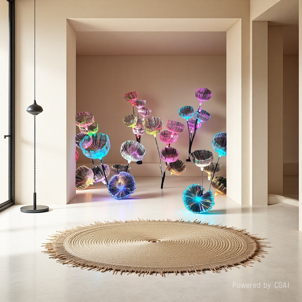 Solar-powered jellyfish lamp details Picture
