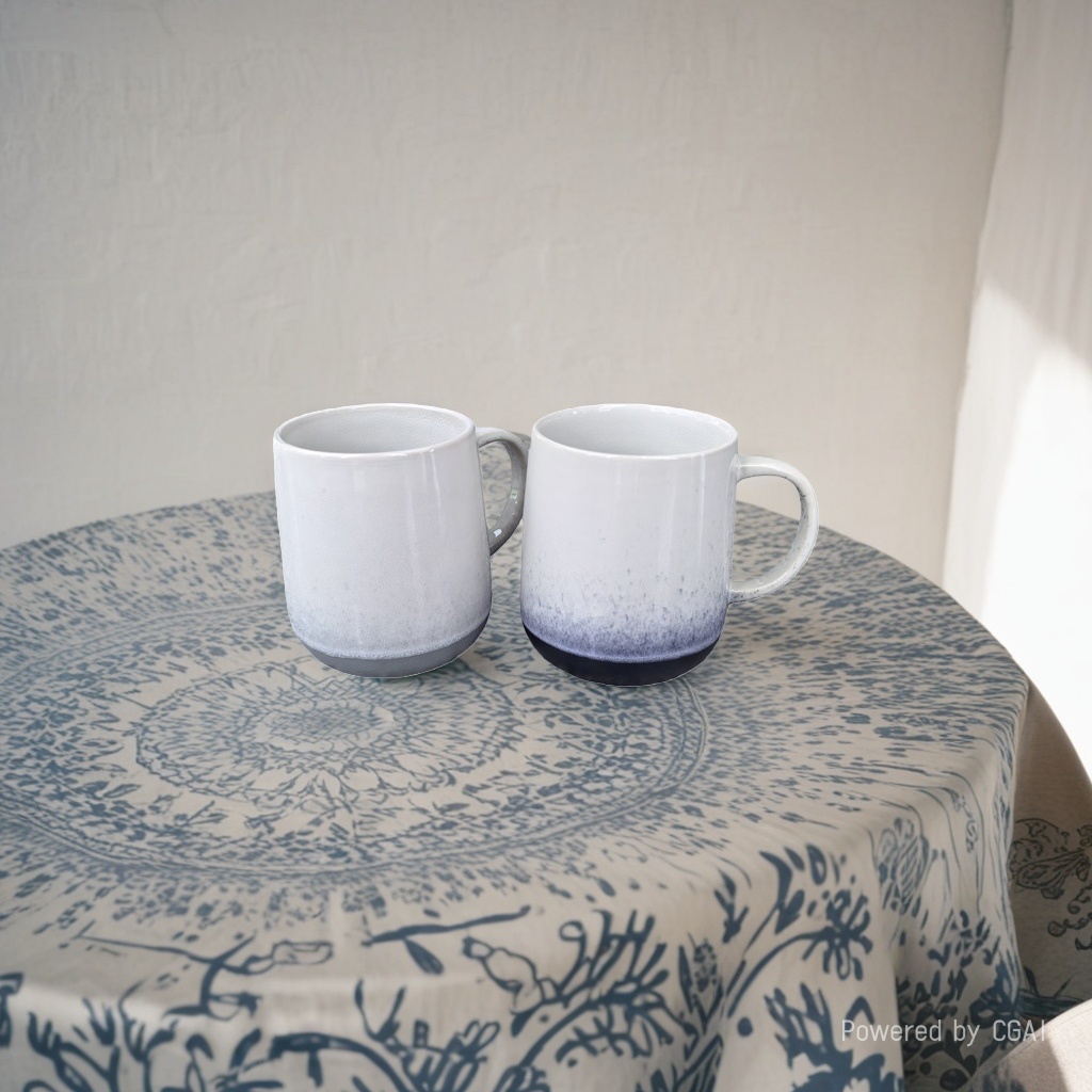 Ins-style ceramic cups, retro hand-painted couple water cups, unique mugs, coffee cups in stock at coffee shops Application Scenario