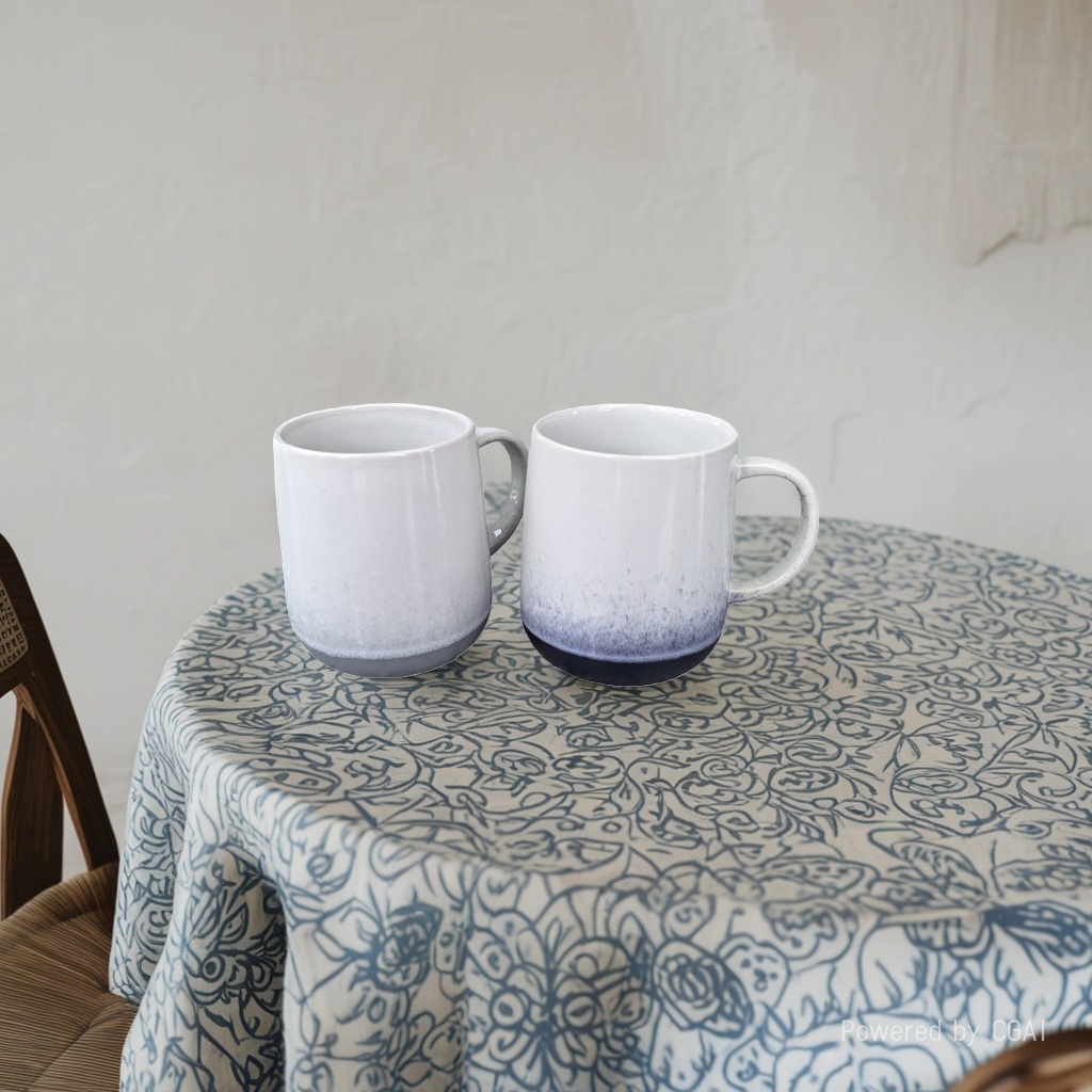 Ins-style ceramic cups, retro hand-painted couple water cups, unique mugs, coffee cups in stock at coffee shops details Picture