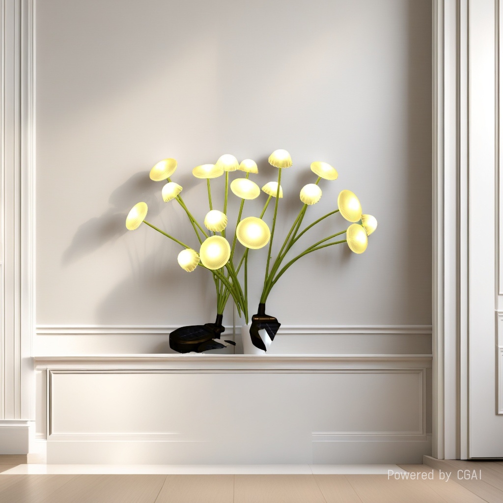 Solar-powered 6-head soft-headed jellyfish lamp Application Scenario