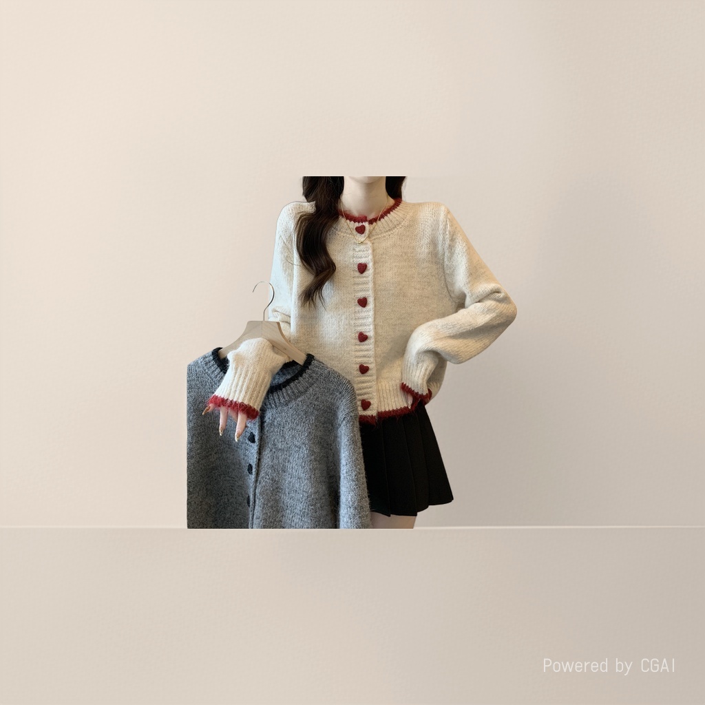 毛衣/针织衫/针织开衫/打底衫女长袖韩版/针织衫女秋冬产品图