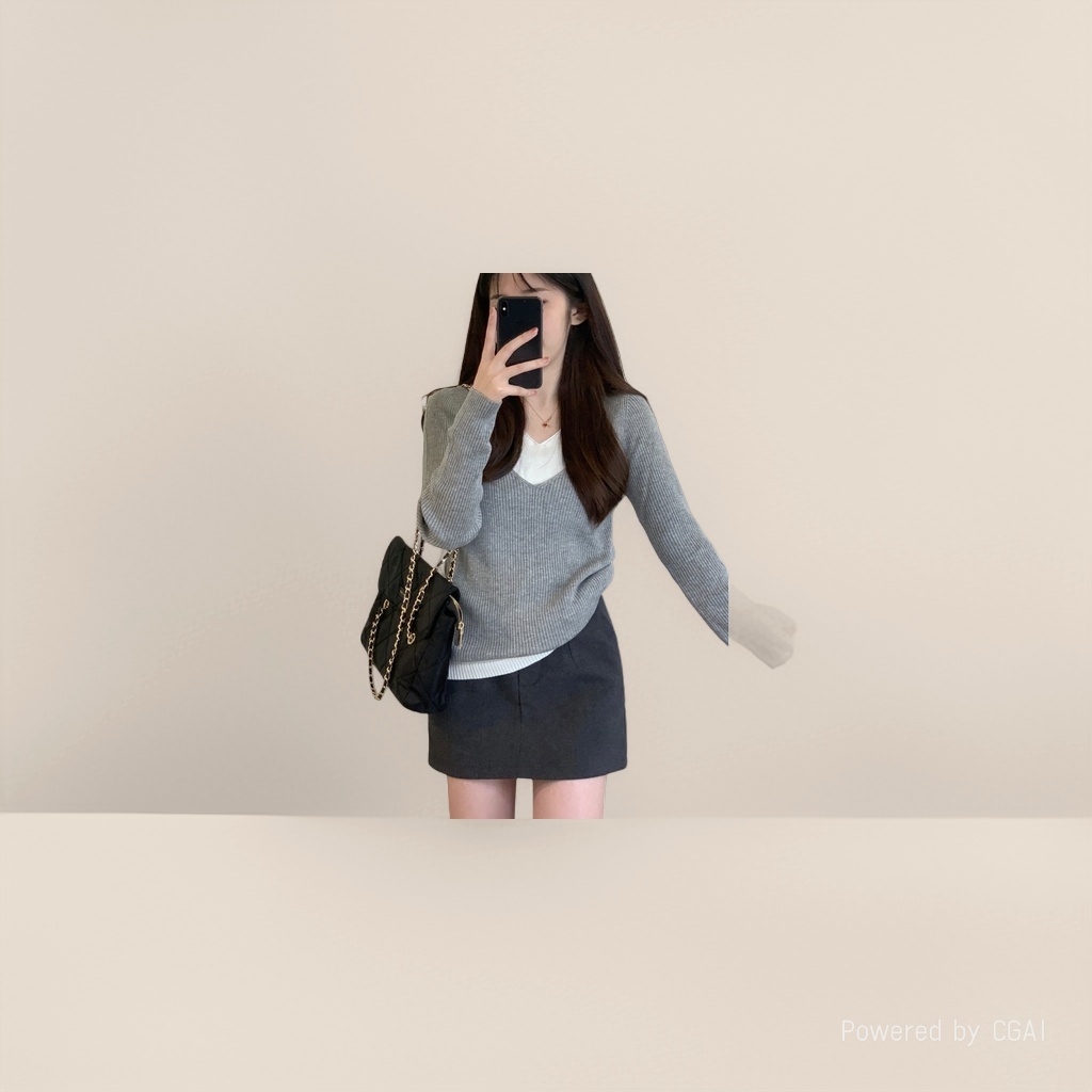 山羊绒帽衫/女羊绒帽衫/毛衣/杉杉/中年羊毛衣产品图