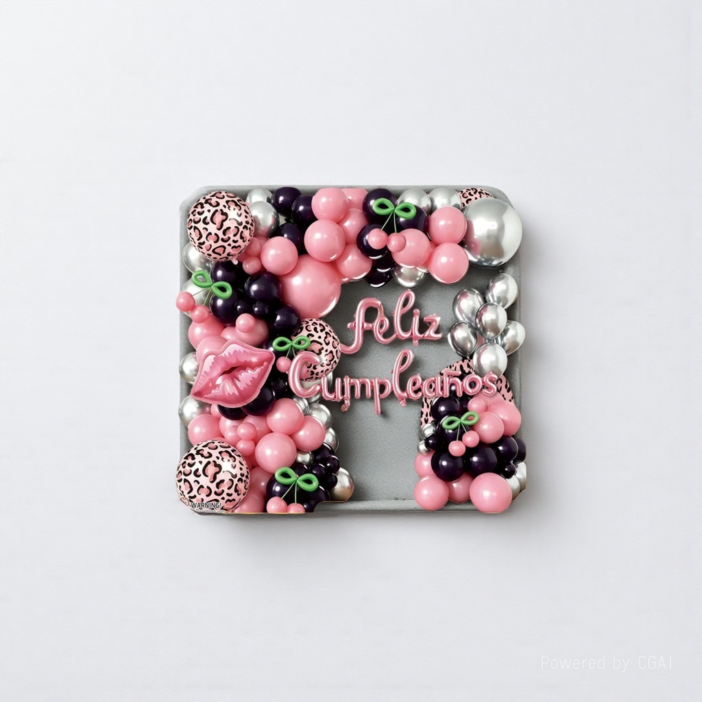 هدايا عيد الميلاد مزخرفة ببساتين بالون، وحفلات الزفاف، بالون ألومينيوم 104051949. Item Picture
