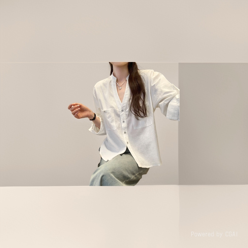 女式衬衫实物图