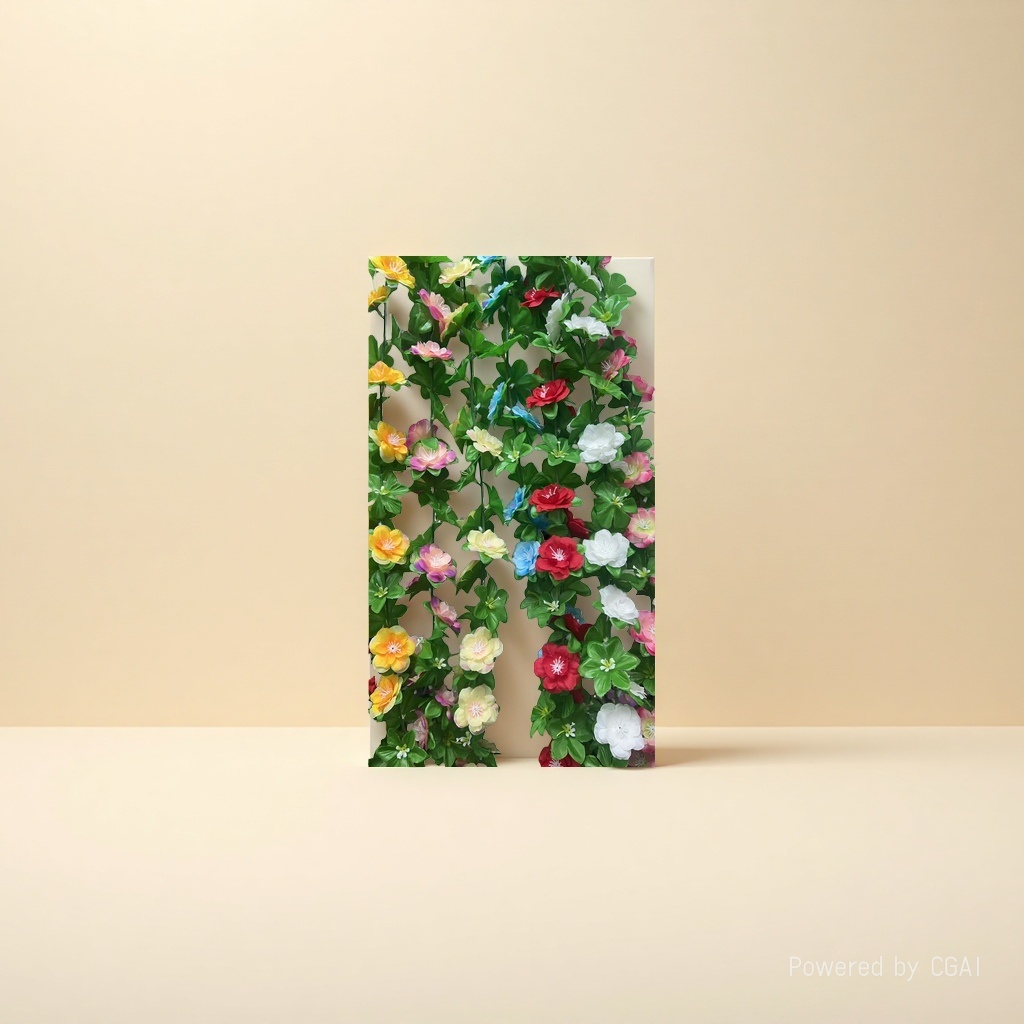 Monet's Garden Simulation Flower Gift box, colorful crocheted twisted rods, tulip flower decorations details Picture