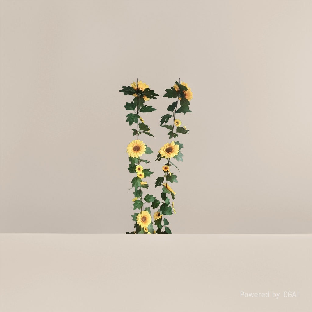 Simulated sunflowers, plastic flowers, artificial flowers, handcrafted flower materials Specification image
