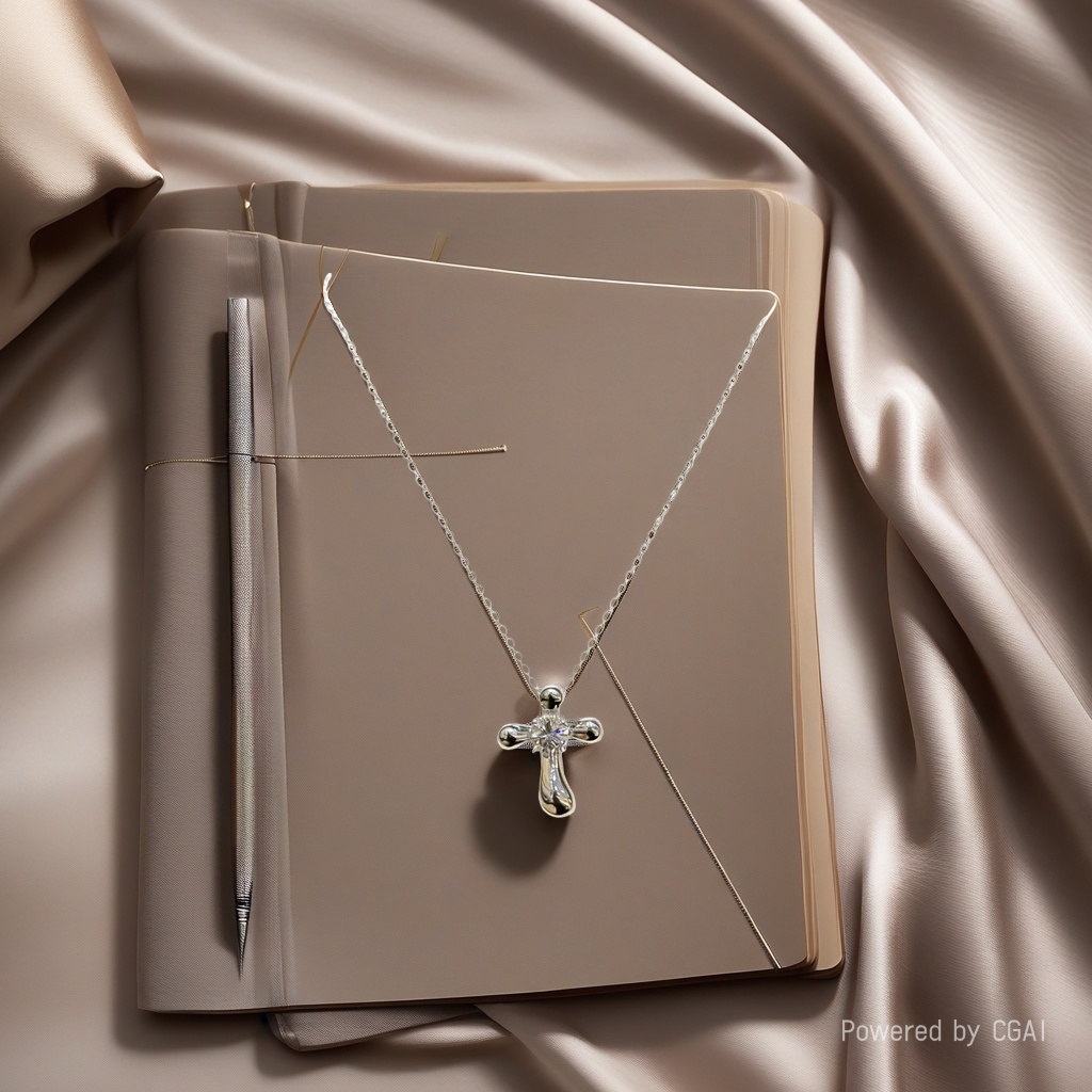 Thangka Octagonal star cross pendant necklace S925 sterling silver jewelry details Picture