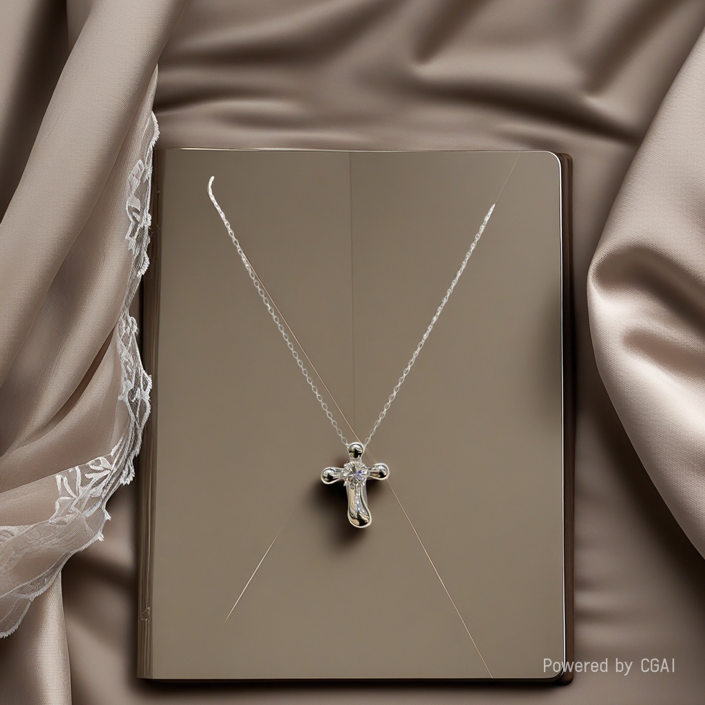 Thangka Octagonal star cross pendant necklace S925 sterling silver jewelry