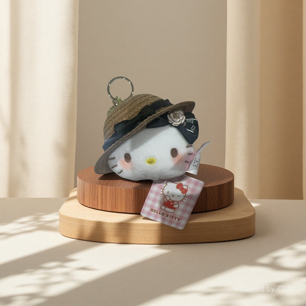 Hello Kitty plush toy pendant, doll pendant stock Specification image