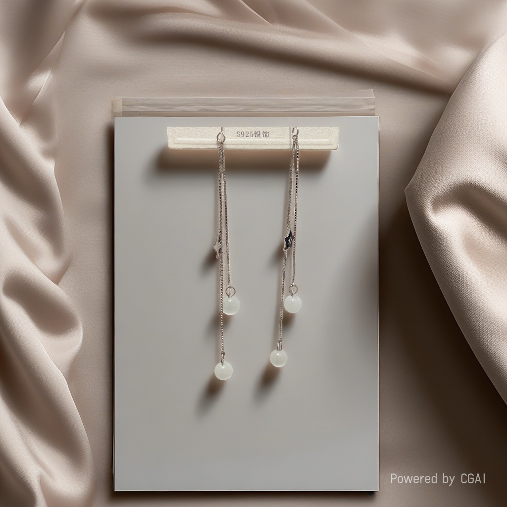 French S925 silver earrings, exquisite earrings for women, fashionable earrings 180g