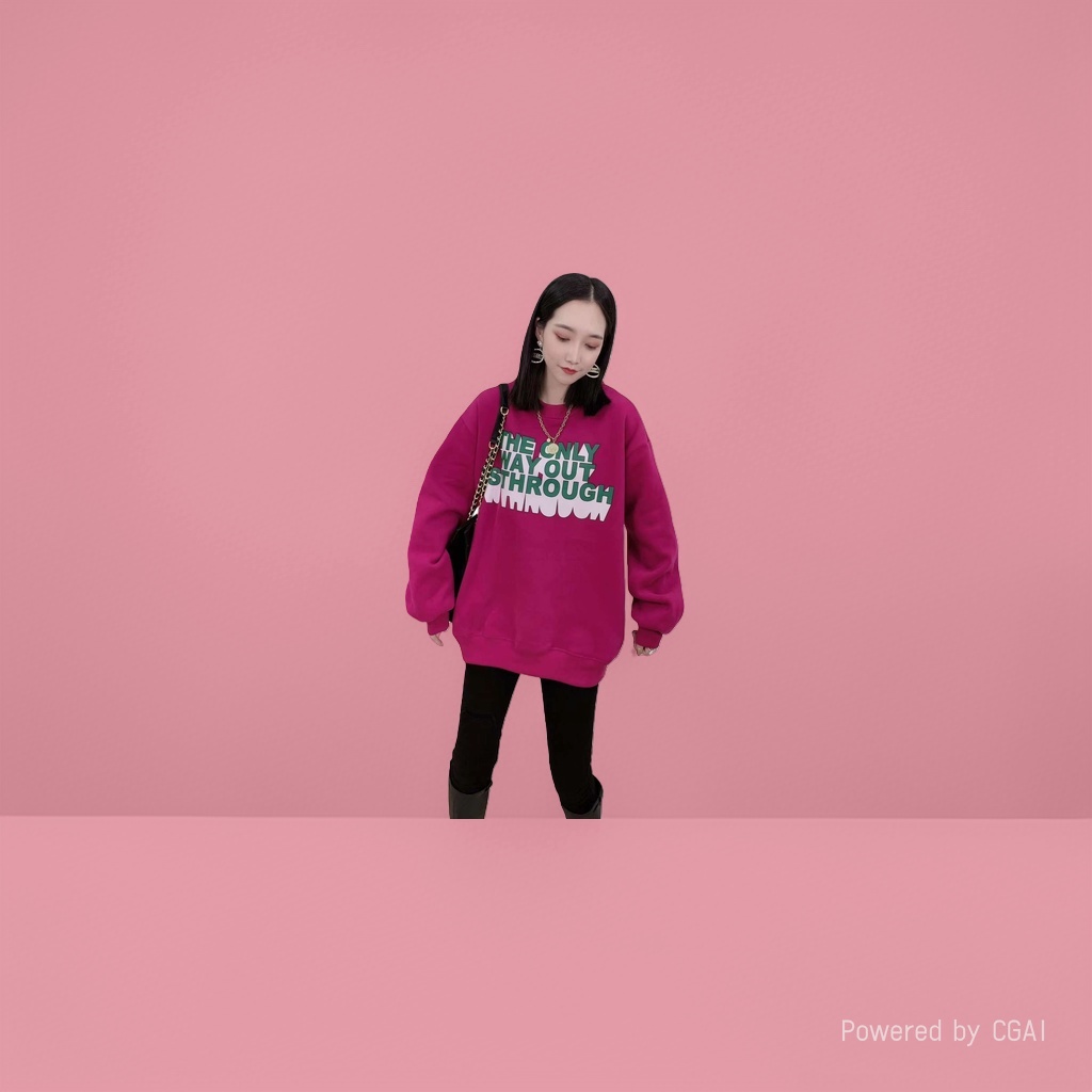 美式高街女装女式卫衣粉色字母设计感高质量时尚舒适百搭