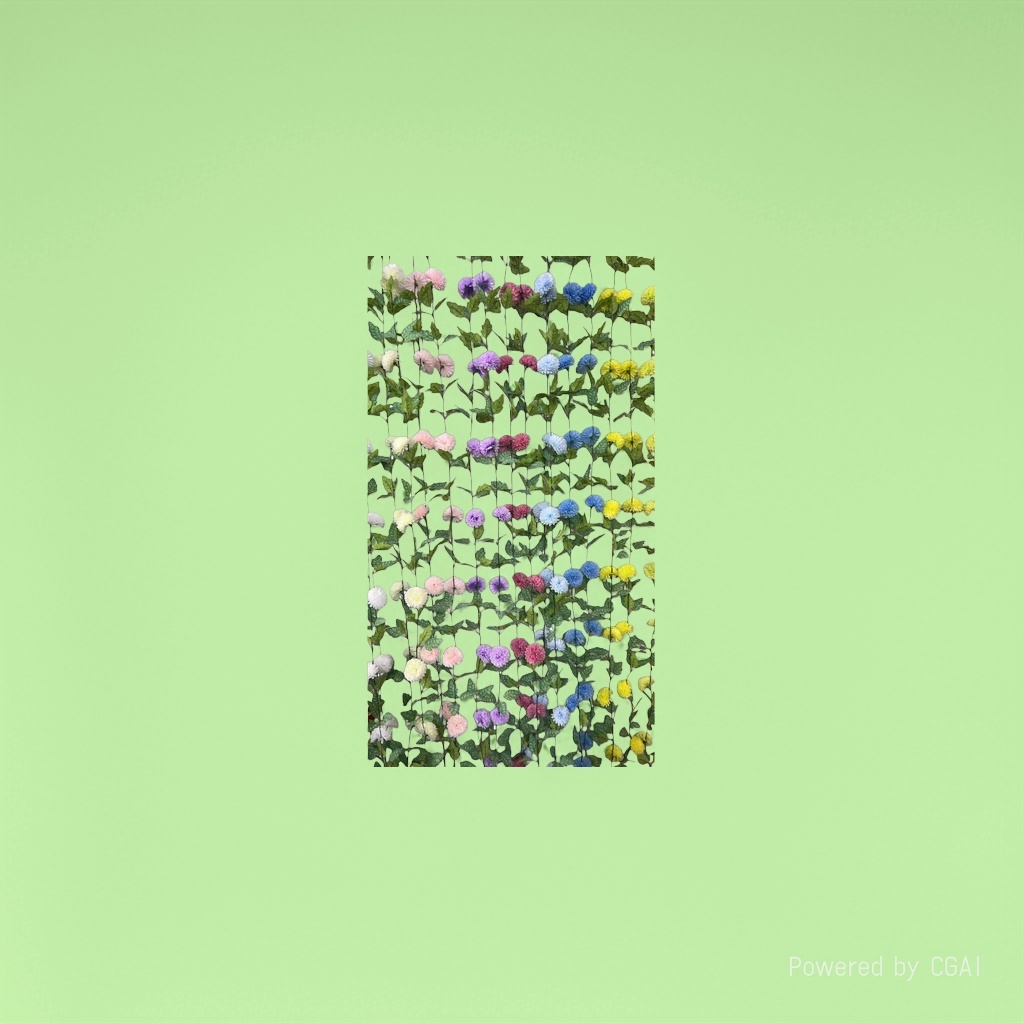 Monet's Garden colorful simulated plastic flower wall decoration handcrafted flower materials Specification image