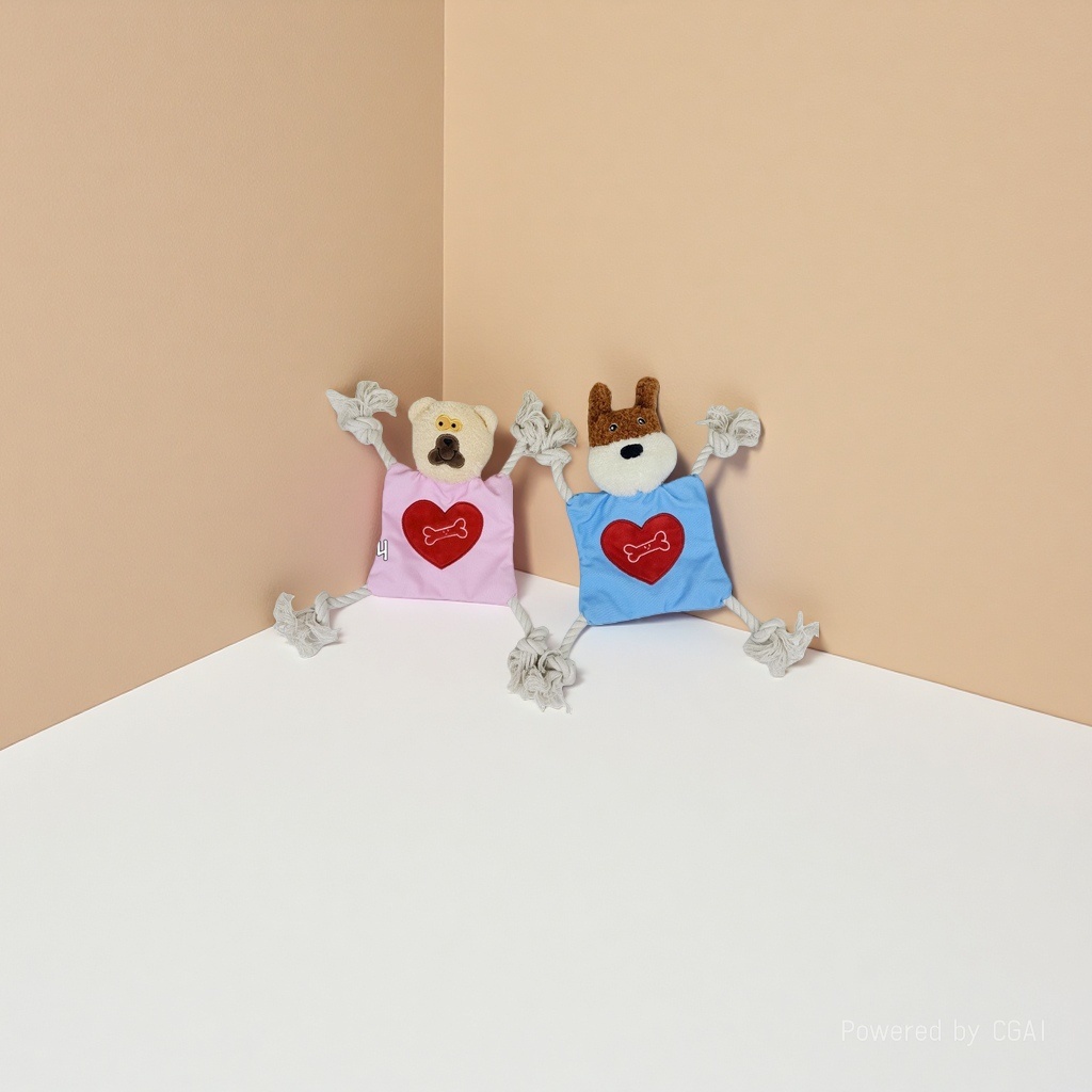 Dog toy knots, paper animal-shaped dog anti-picking cotton dog supplies, cross-border best-selling pet toys wholesale details Picture