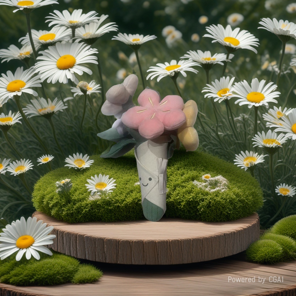 Wool flower, knitted flower, choux pastry, wool sunflower, hand-woven decoration details Picture