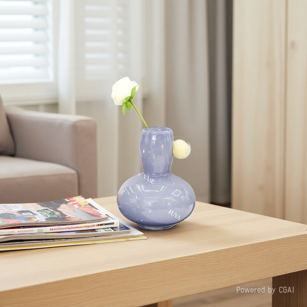 Nordic ins high-appearation-level Roman glass vases, water-grown flower arrangements, and table ornaments details Picture