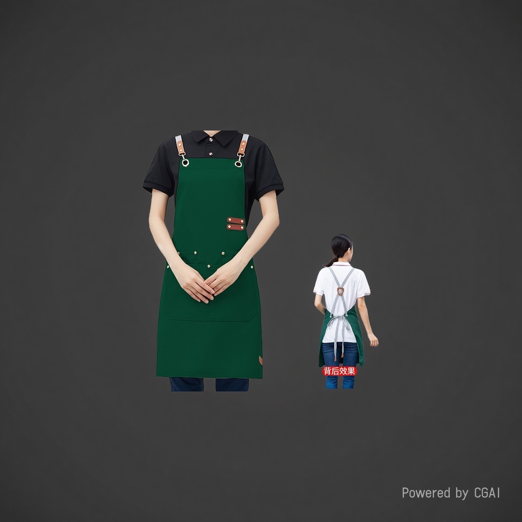 防晒冰丝/围裙/咖啡围裙/围裙牛仔/纹身冰袖细节图