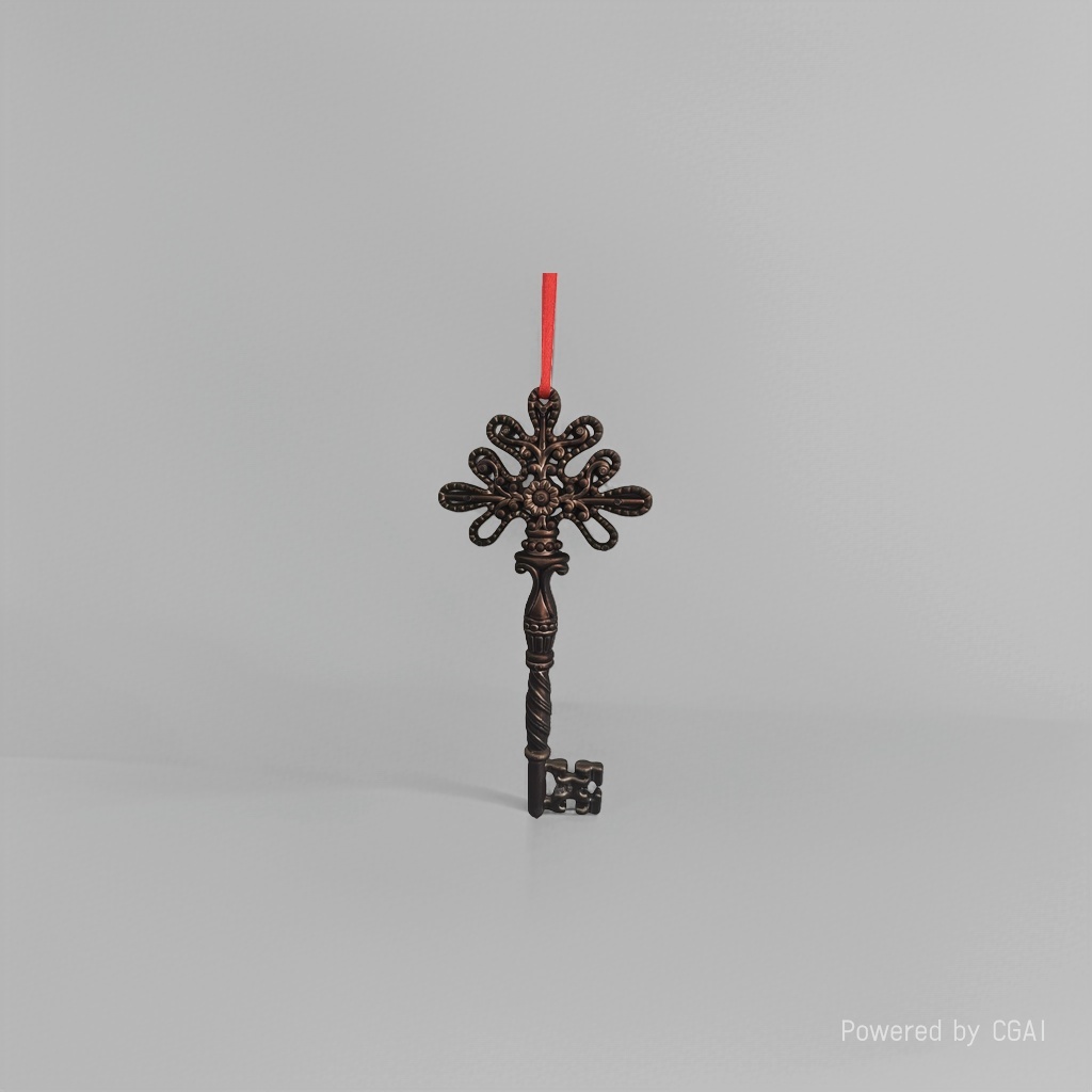 7.3x16cm Christmas plastic vintage key pendant decoration details Picture