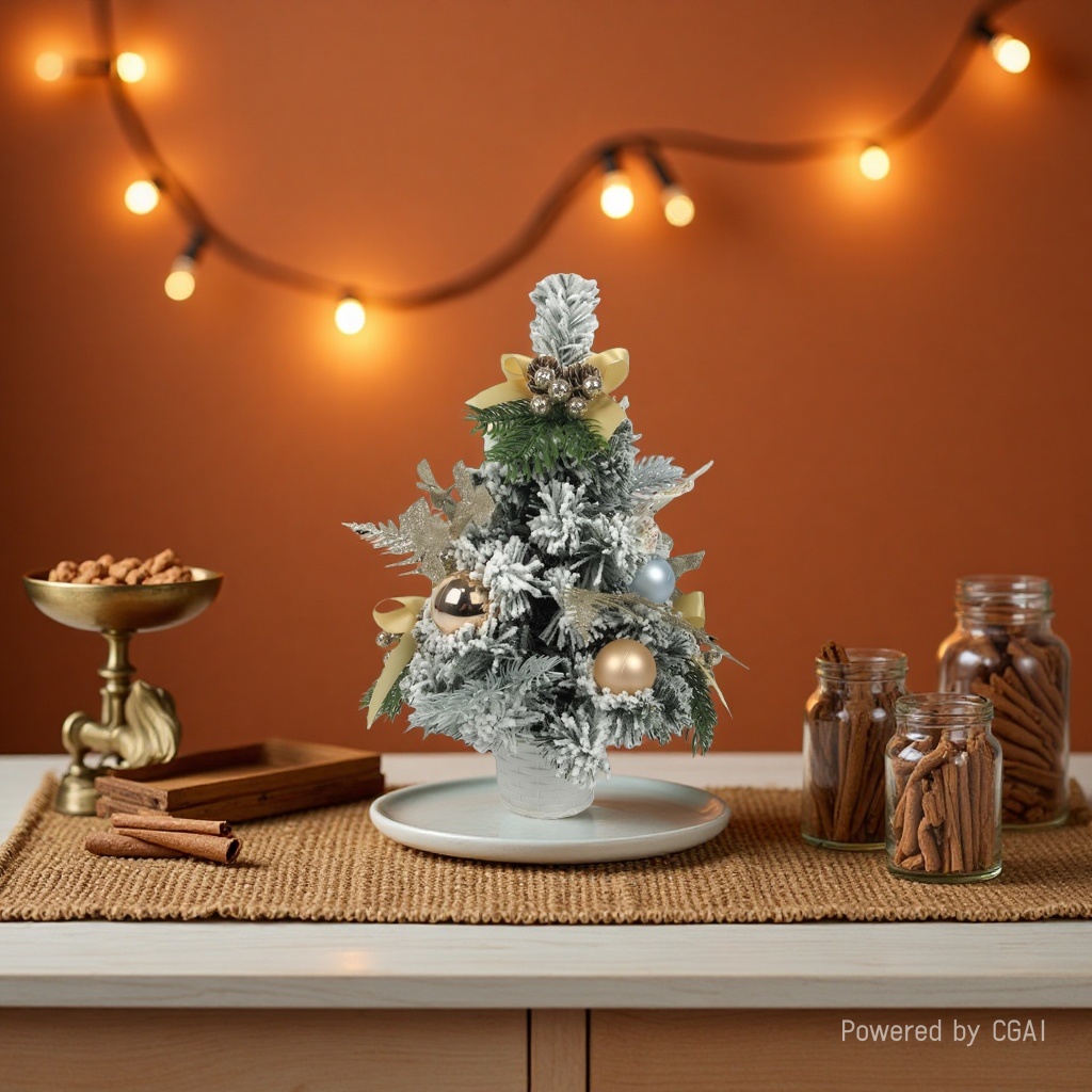 A 30CM Christmas cedar decorative small tree festive atmosphere ornament Specification image
