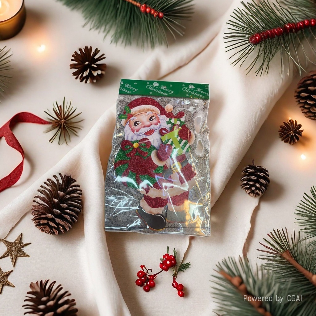 Christmas decorations, Santa Claus, Christmas sticker decorations, Christmas wall hangings details Picture