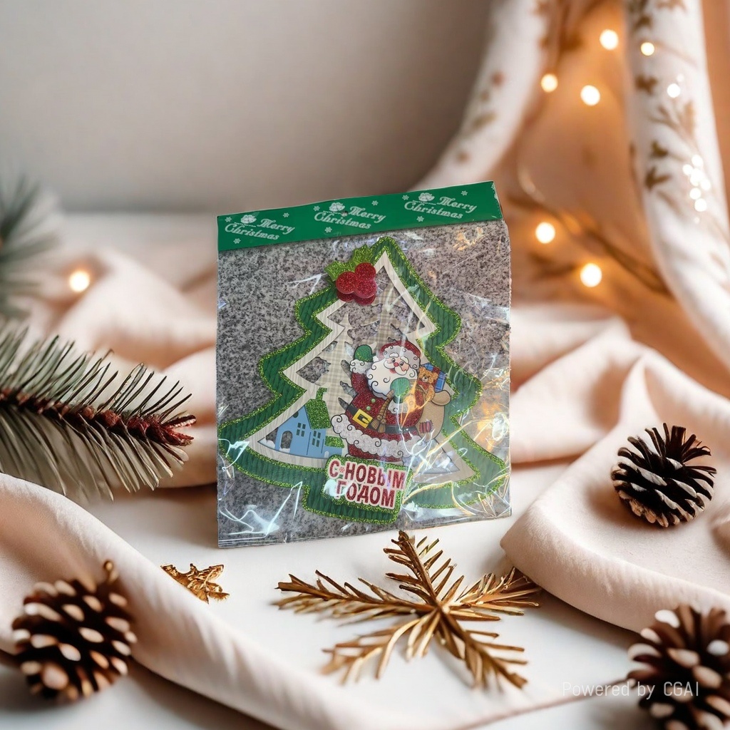 Christmas tree pendants, Christmas atmosphere decorations, hanging ornaments, gift tags, creative cartoon designs details Picture