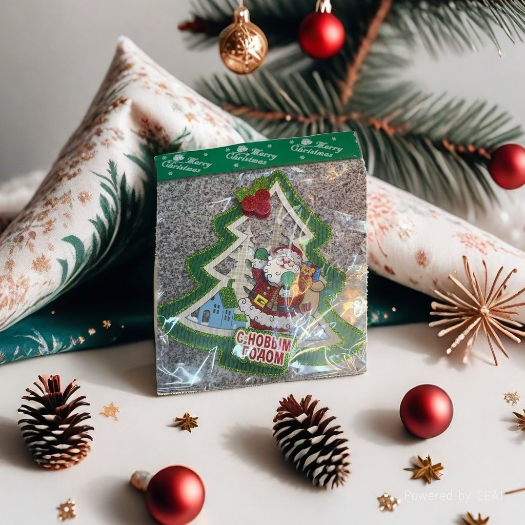 Christmas tree pendants, Christmas atmosphere decorations, hanging ornaments, gift tags, creative cartoon designs Specification image