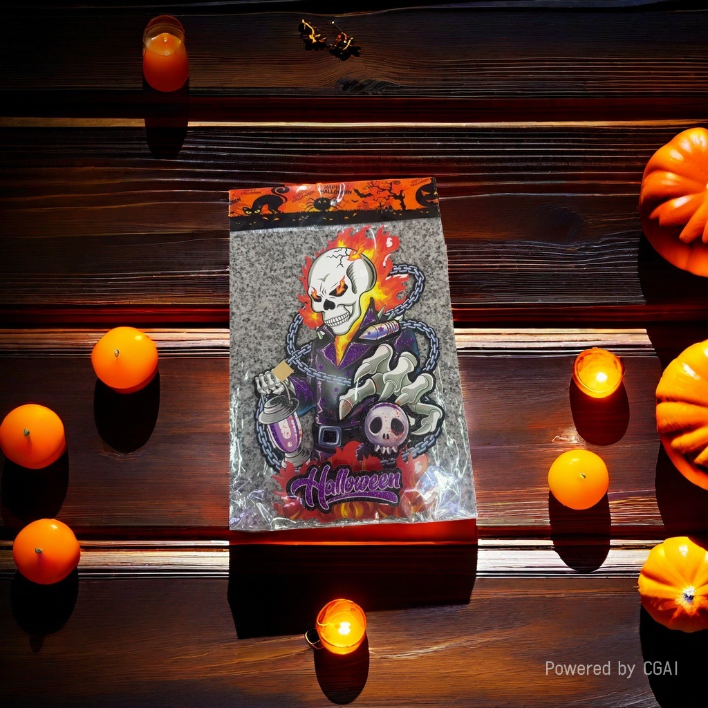 Halloween party decoration, Ghost Festival cross-border pumpkin ghost stickers, bar haunted house scene decoration props details Picture