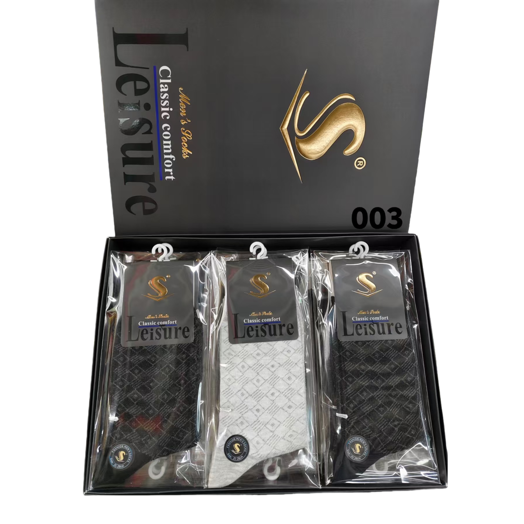 Leisure Men's waterproof sock sets, foot covers, silicone baby socks, Yiwu socks Item Picture