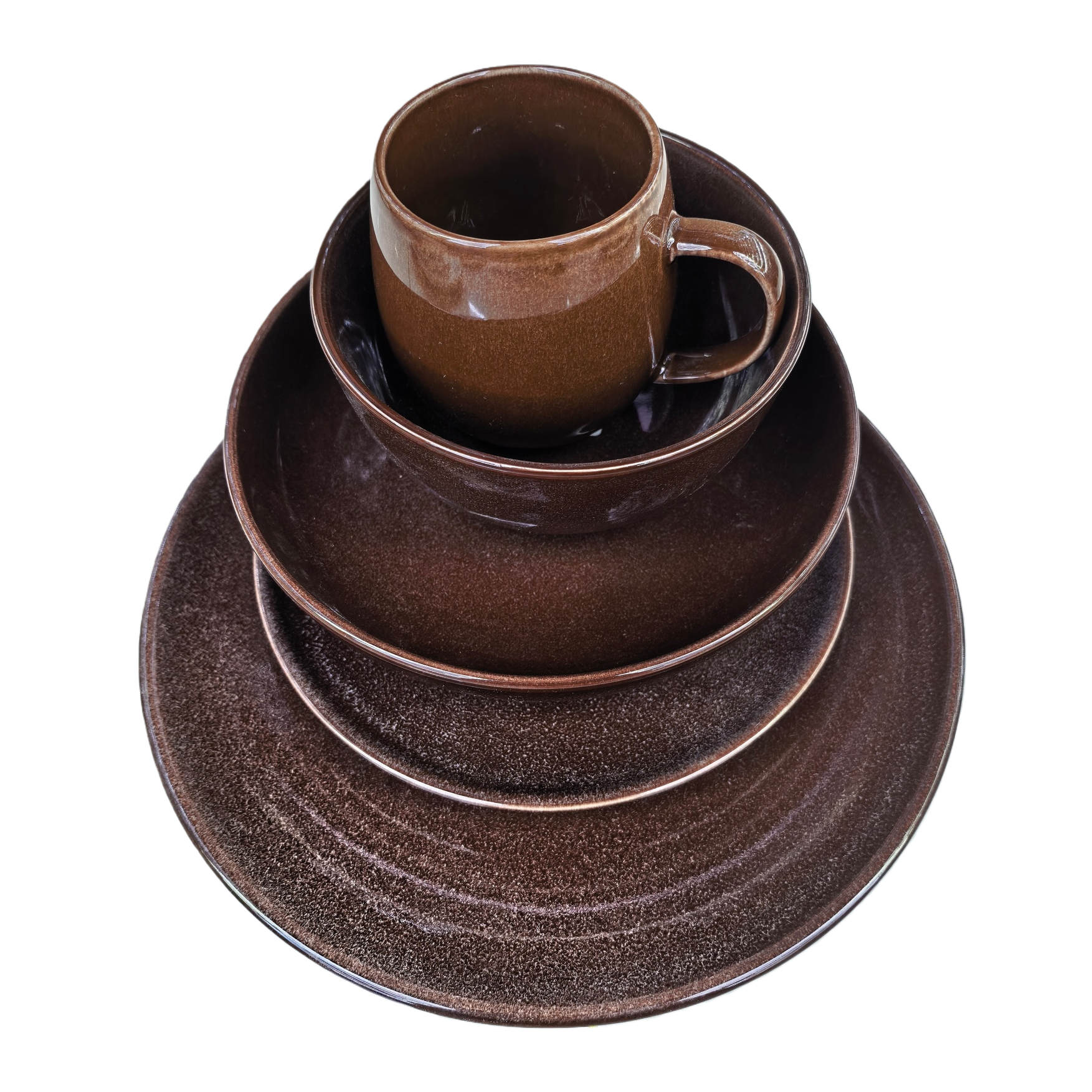 The brown ceramic tableware set, including cups, bowls, plates, bowls and chopsticks, can be purchased separately. For inquiries by phone Item Picture