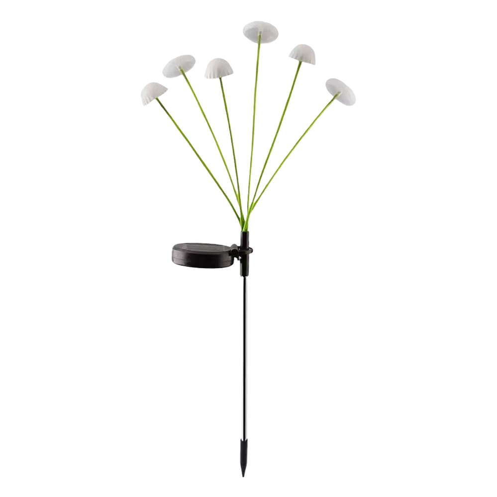 Solar-powered 6-head soft-headed jellyfish lamp Item Picture