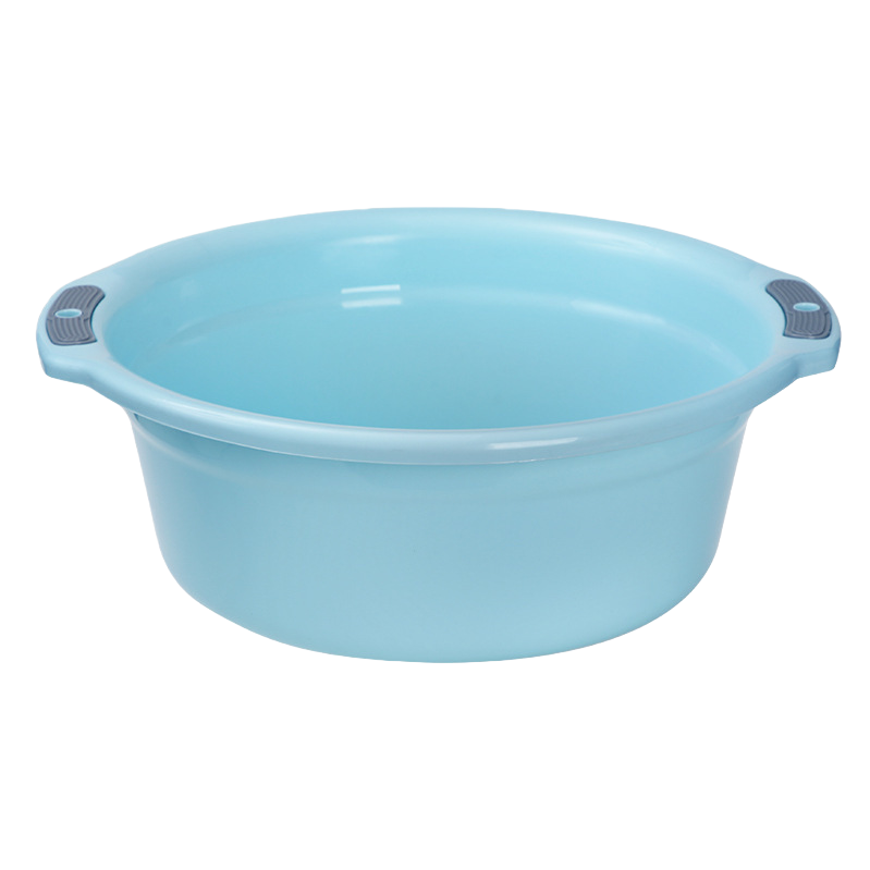 塑料盆/洗脸盆盆子/塑料盆50cm/塑料盆60cm/塑料盆洗脸洗脚盆白底实物图
