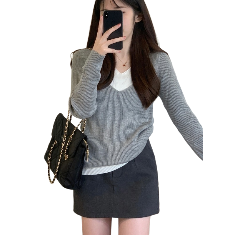 山羊绒帽衫/女羊绒帽衫/毛衣/杉杉/中年羊毛衣白底实物图