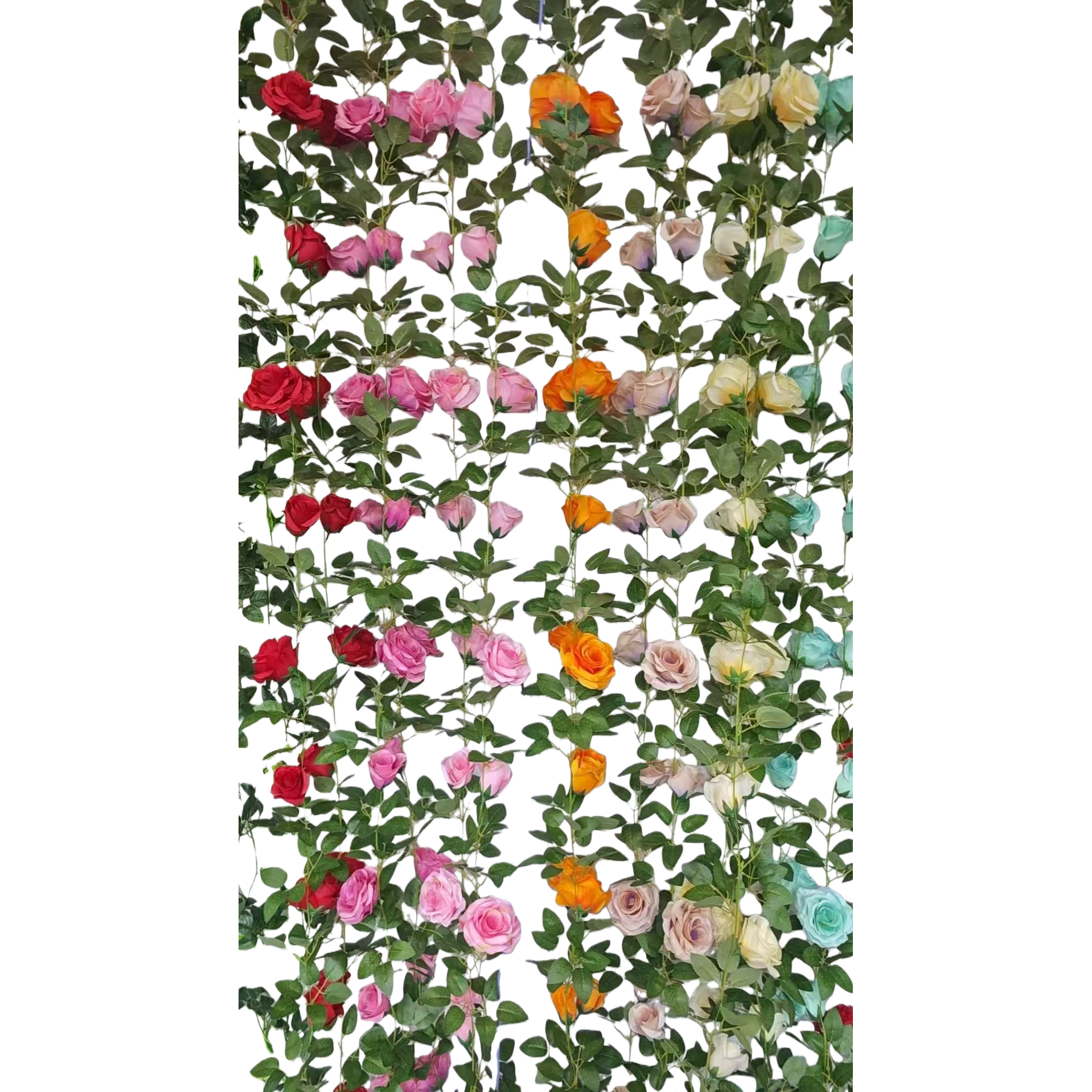 人造花塑料/仿真花/塑料花/莫奈花园仿真花/手工花材料白底实物图