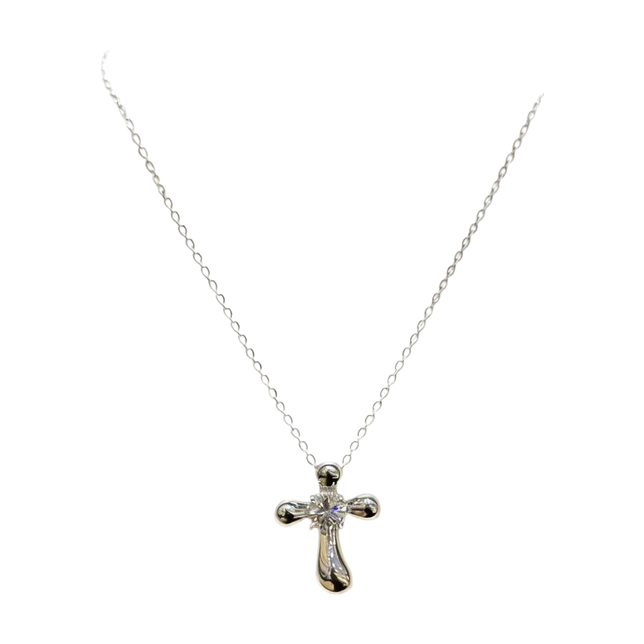 Thangka Octagonal star cross pendant necklace S925 sterling silver jewelry Item Picture