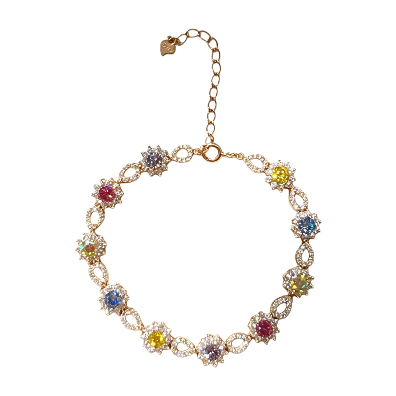 New sand gold colored gemstone crystal bracelet, 18cm105721016 Item Picture