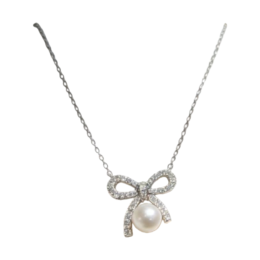New pearl necklace, silver jewelry, high-quality freshwater pearl necklace, 18cm105826715 Item Picture