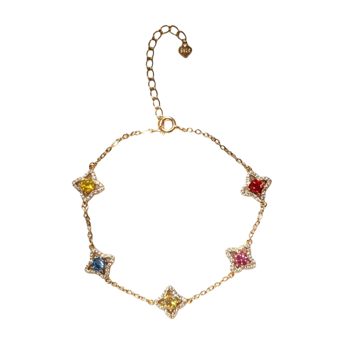 New 180g sand gold colored gemstone star crystal bracelet accessory Item Picture