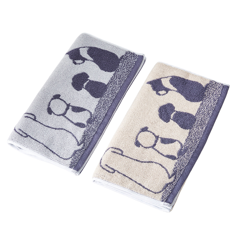 Futian cotton towel for men: Soft, absorbent, thickened, home gift jacquard New product, one-piece consignment, Adult face towel 115205357 Item Picture