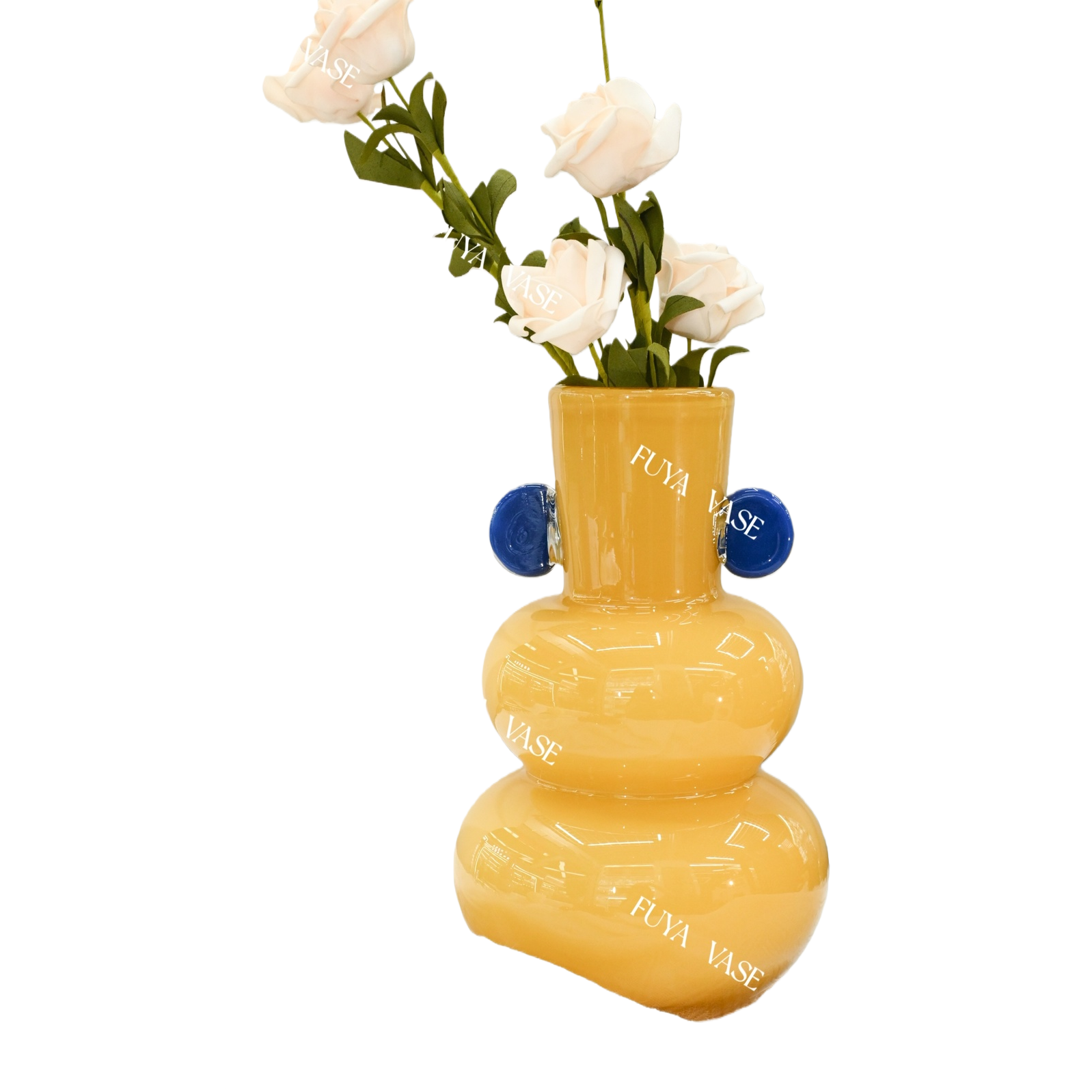 Nordic minimalist original color tree-patterned glass vase, living room dining table, dried flower arrangement, flower vases, home decoration, ins glass products Item Picture