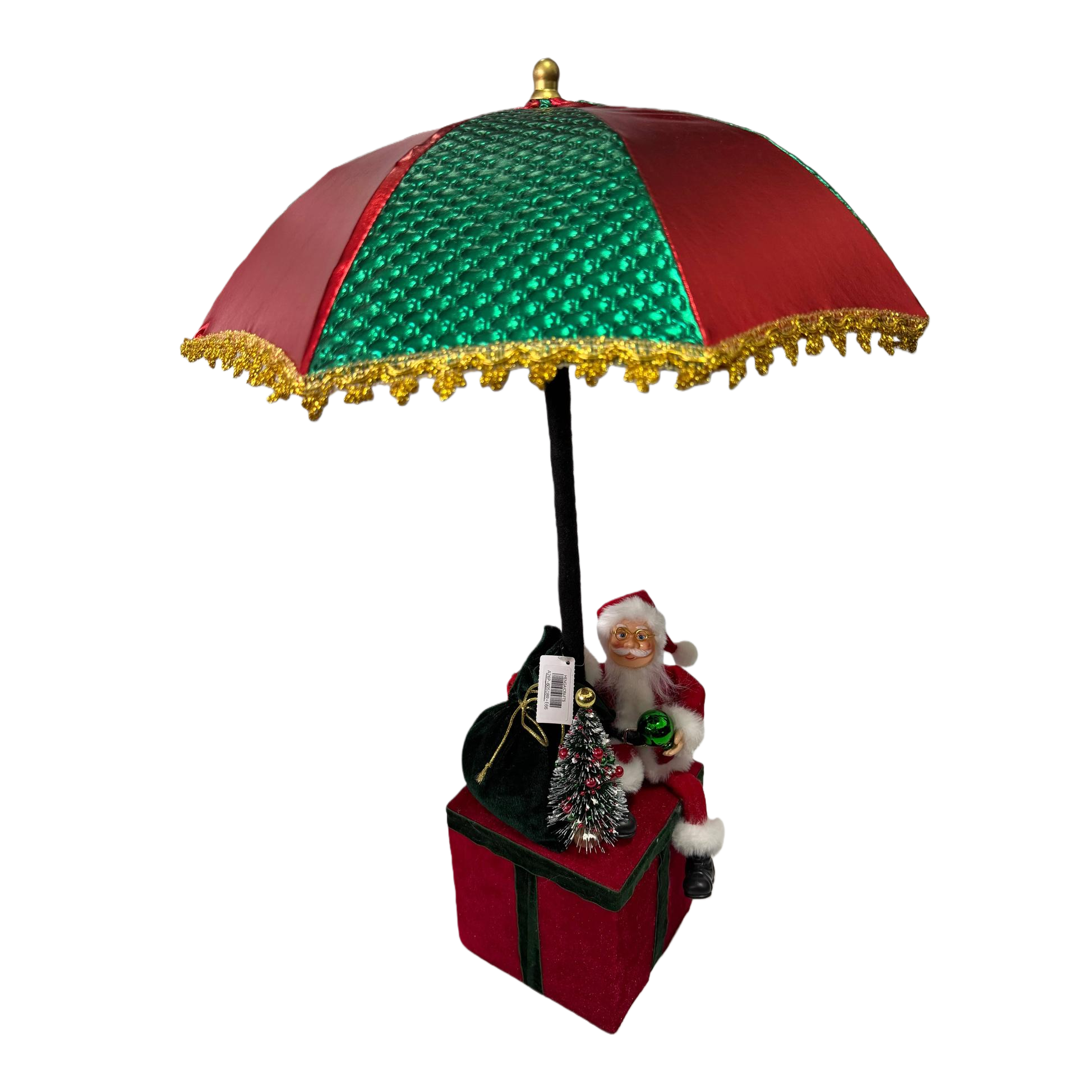 66CM telescopic umbrella, Santa Claus gift package, large decorative item, Christmas decoration, festive atmosphere Item Picture