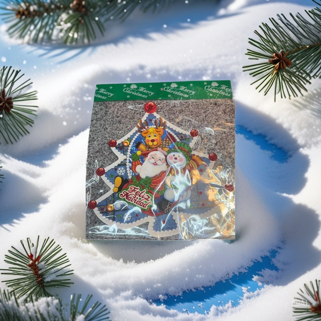 Christmas tree pine needles Christmas-themed decorations Christmas tree shaped stickers