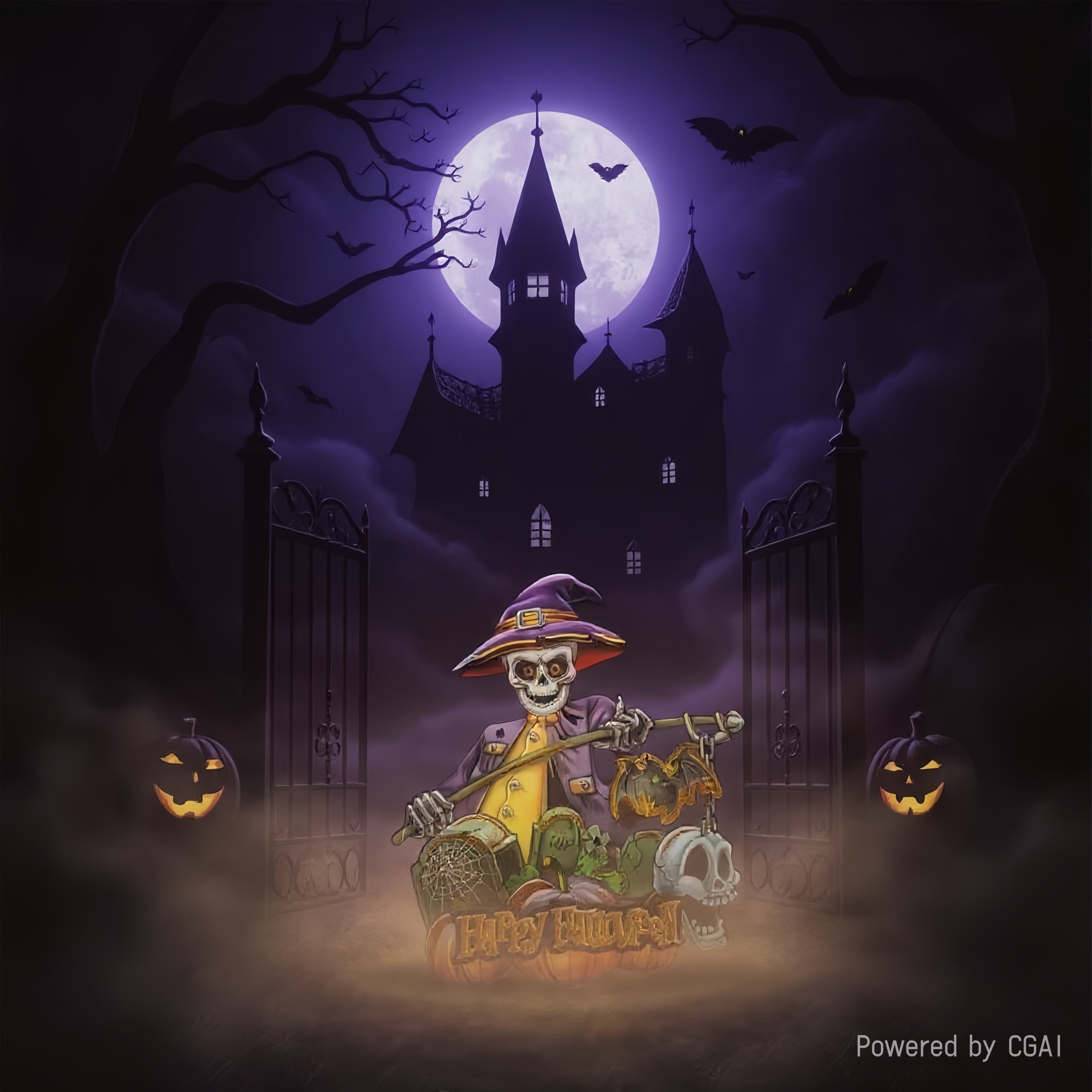 Halloween decoration prop: Terrifying tombstone Specification image