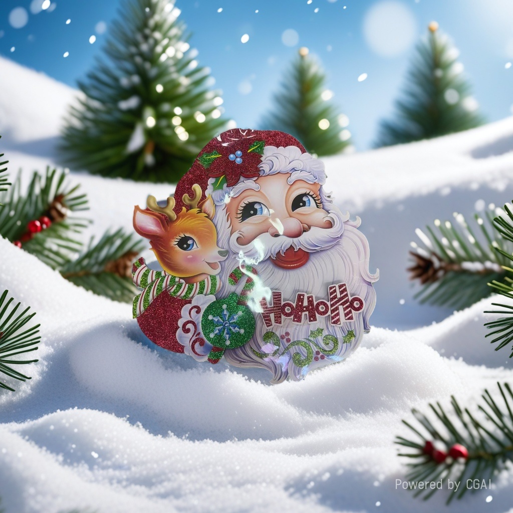 Christmas tree pendants, Christmas atmosphere decorations, hanging ornaments, gift tags, creative cartoon decorations, 085508739 Specification image